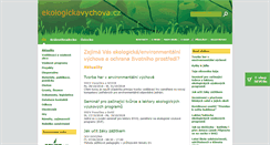 Desktop Screenshot of ekologickavychova.cz